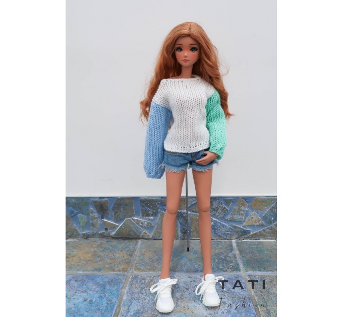 Jumper with Long Sleeves for Smart Doll