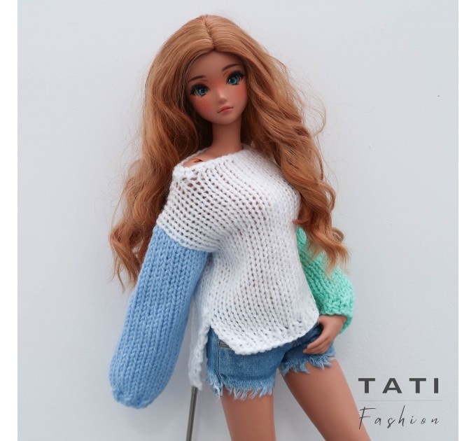 Jumper with Long Sleeves for Smart Doll