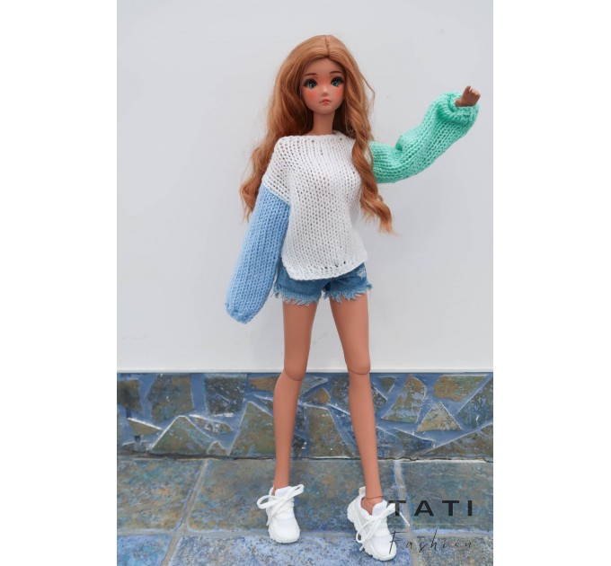 Jumper with Long Sleeves for Smart Doll