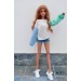 Jumper with Long Sleeves for Smart Doll