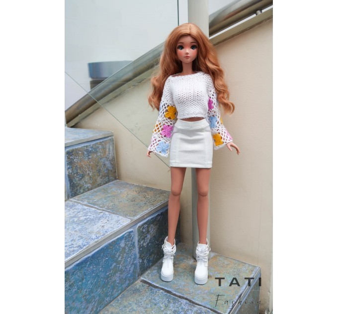 Jumper with Long Sleeves for Smart Doll