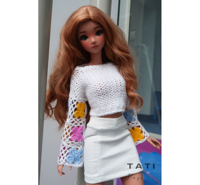 Jumper with Long Sleeves for Smart Doll