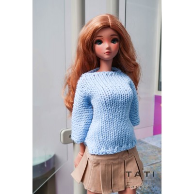 Jumper with Three-Quarter Sleeves for Smart Doll