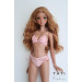 Crocheted Bikini Swimsuit “Pink Cloud” for Smart Doll