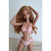 Crocheted Bikini Swimsuit “Pink Cloud” for Smart Doll