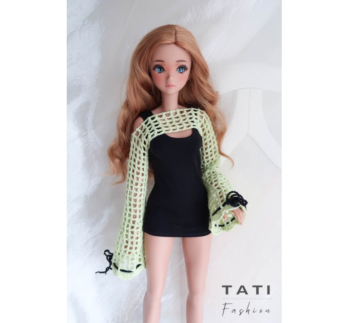 PATTERN: Flared Sleeve Shrug for Smart Doll