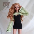 PATTERN: Flared Sleeve Shrug for Smart Doll