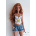 Crocheted Top "White dreams" for Smart Doll