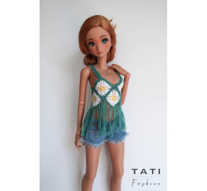 PATTERN: Top with fringes for Smart Doll