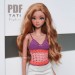 PATTERN: Top in Pink-Violet colors for Smart Doll