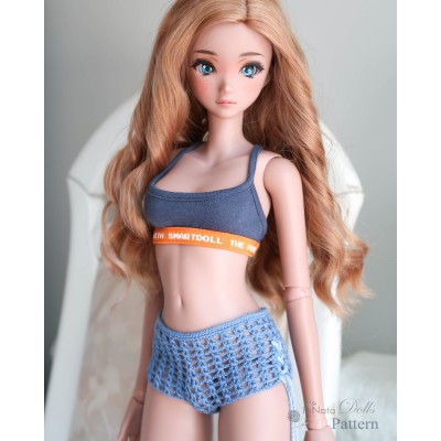 PDF: Mesh Shorts with Side Ties for Smart Doll