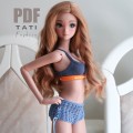 PATTERN: Mesh Shorts with Side Ties for Smart Doll