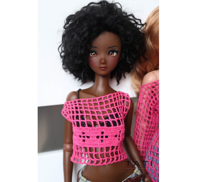 Mesh Top with Crosses for Smart Doll