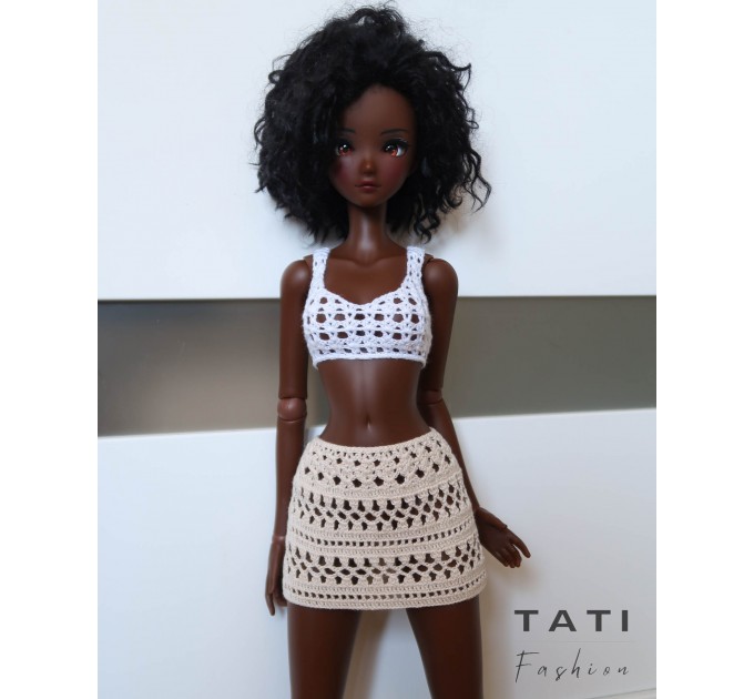 Jumper, Top and Lace Skirt for Smart Doll