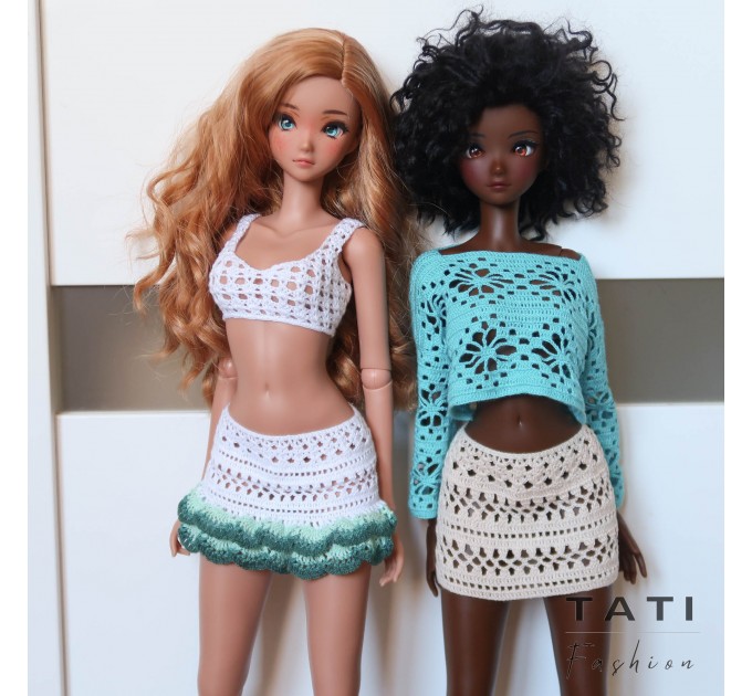 Jumper, Top and Lace Skirt for Smart Doll