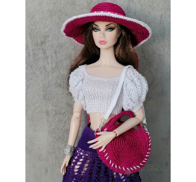 PDF: Round bag for Barbie and 1/6 doll