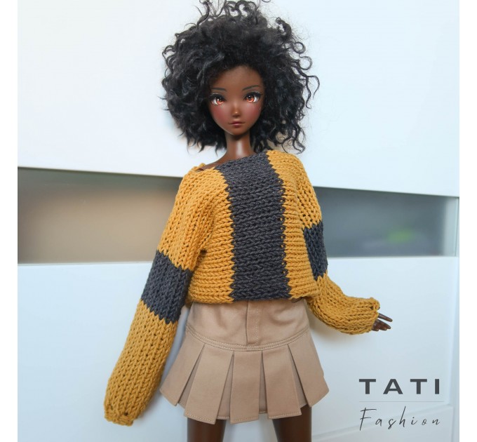 Oversized Sweater Mustarda for Smart Doll