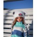 White bear fluffy hat for Smart Doll