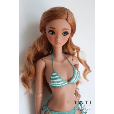 Striped Bikini Swimsuit “Marine Harmony” for Smart Doll