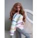 PATTERN: Sweater V-neck With Stripes for Smart Doll